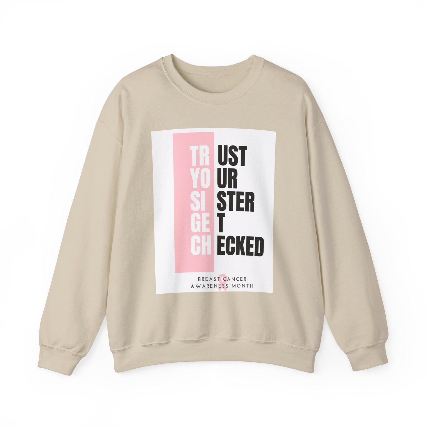 Early Detection Saves Lives – Softstyle Breast Cancer Awareness Sweatshirt | Unisex Heavy Blend Crewneck