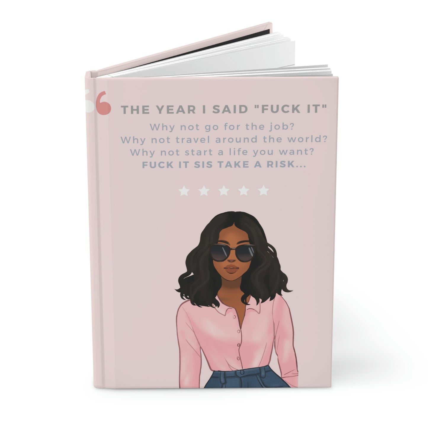 New Year New Me Vibes Hardcover Journal Matte