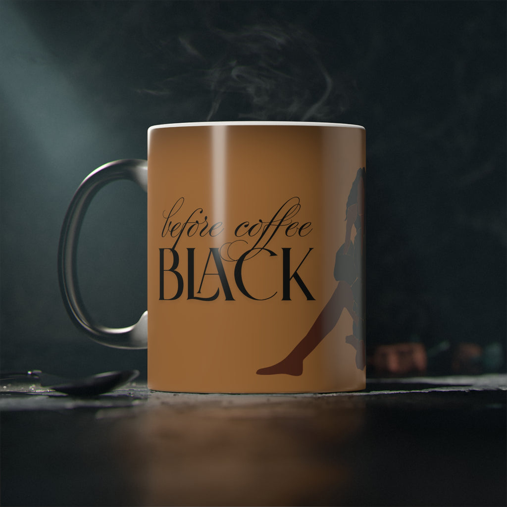 Magic Mug — Black before and after coffee