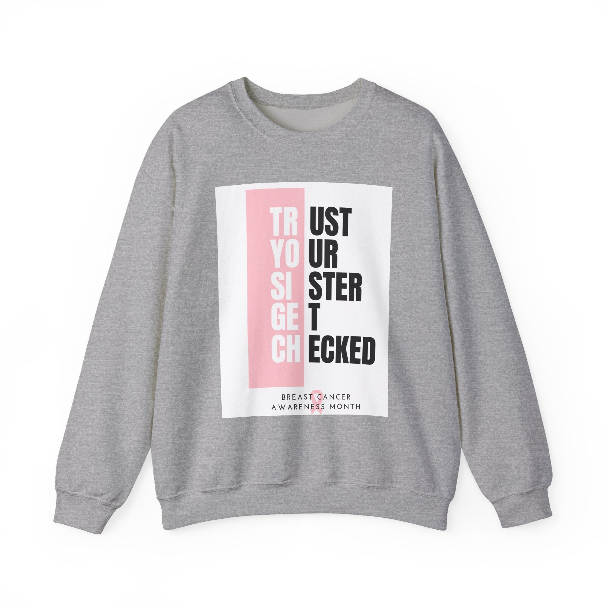 Early Detection Saves Lives – Softstyle Breast Cancer Awareness Sweatshirt | Unisex Heavy Blend Crewneck