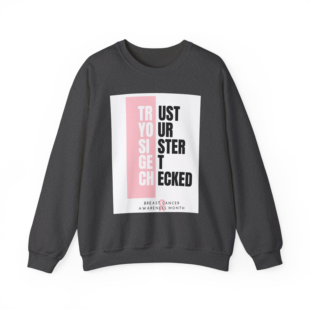 Early Detection Saves Lives – Softstyle Breast Cancer Awareness Sweatshirt | Unisex Heavy Blend Crewneck