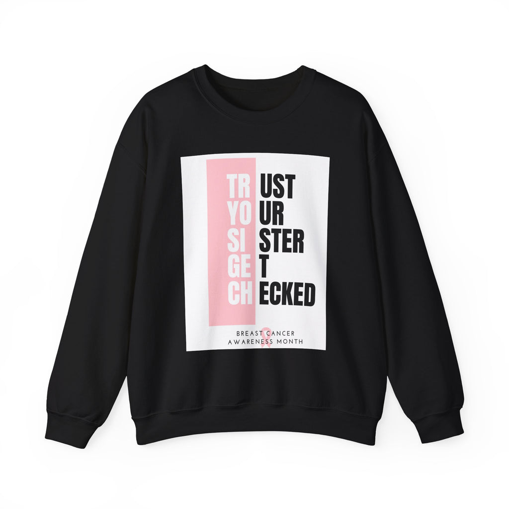 Early Detection Saves Lives – Softstyle Breast Cancer Awareness Sweatshirt | Unisex Heavy Blend Crewneck