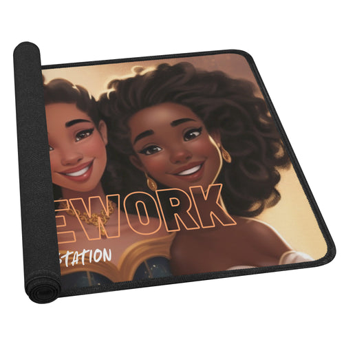 "Homework Station" Desk Mat – Black Princess Edition