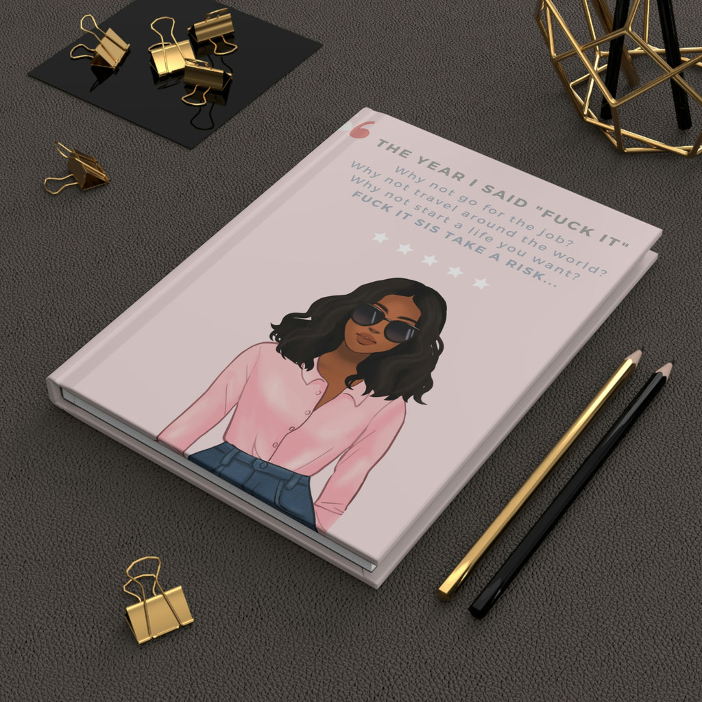 New Year New Me Vibes Hardcover Journal Matte