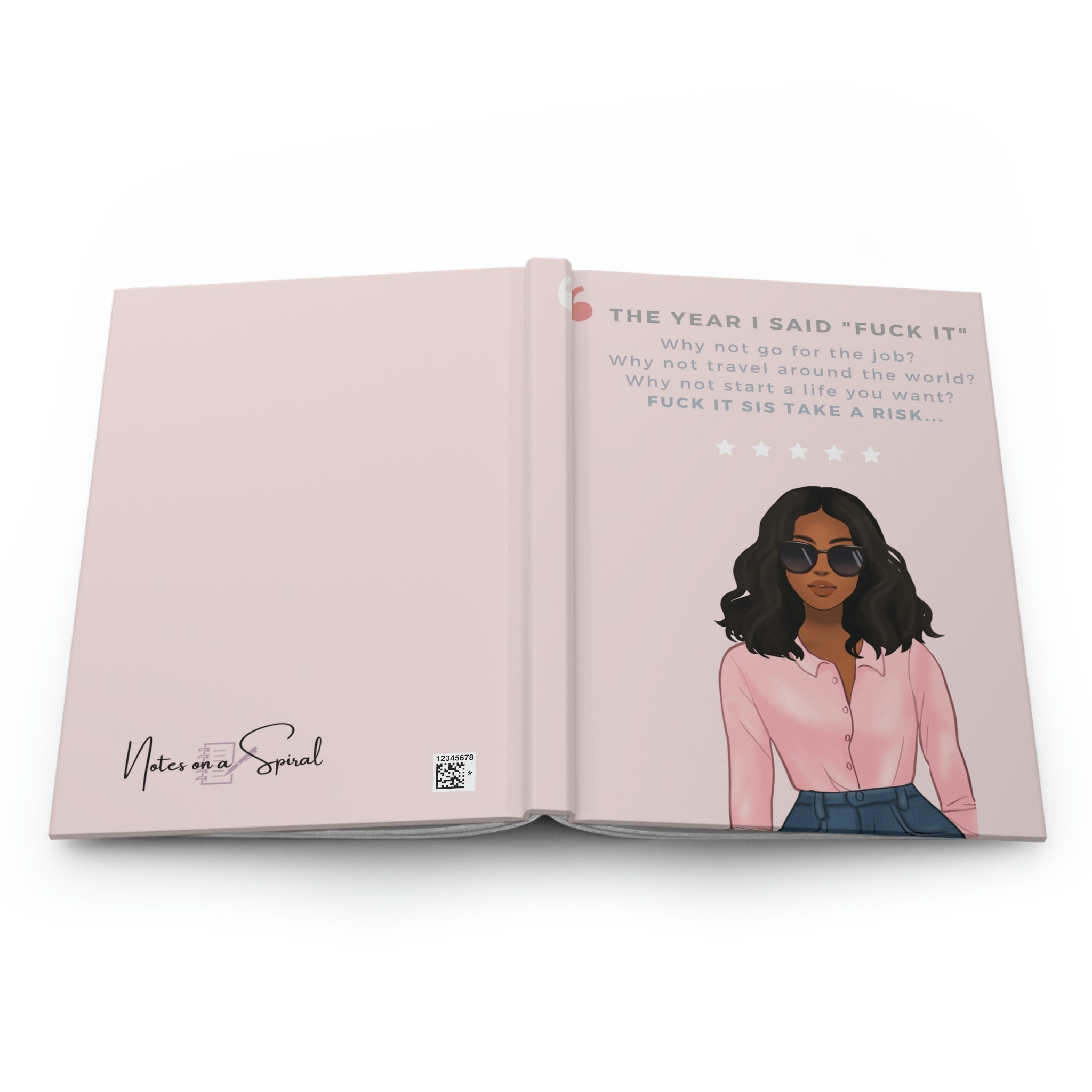 New Year New Me Vibes Hardcover Journal Matte